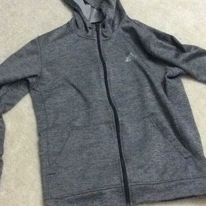 GREY/BLACK ADIDAS MENS SWEATER
